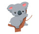 Cute Baby Koala Cartoon Wall Decal