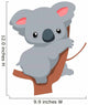 Cute Baby Koala Cartoon Wall Decal