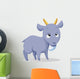 Cute Baby Goat Cartoon Wall Decal