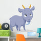 Cute Baby Goat Cartoon Wall Decal