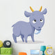 Cute Baby Goat Cartoon Wall Decal