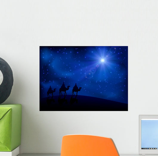 Three wise men and star Wall Mural