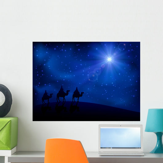 Three wise men and star Wall Mural