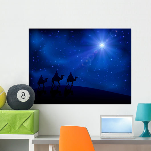 Three wise men and star Wall Mural