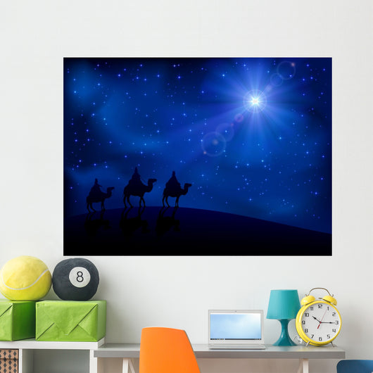 Three wise men and star Wall Mural