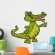 crocodile animal cartoon illustration Wall Decal