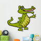 crocodile animal cartoon illustration Wall Decal