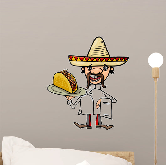 Mexican Chef with Taco