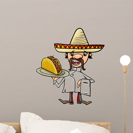 Mexican Chef with Taco