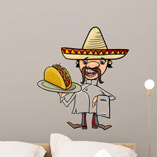 Mexican Chef with Taco