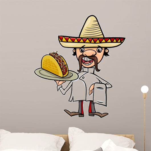 Mexican Chef with Taco