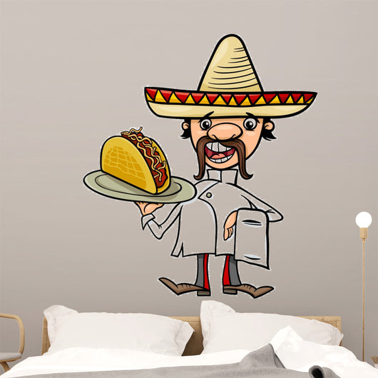 Mexican Chef with Taco