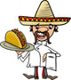Mexican Chef with Taco
