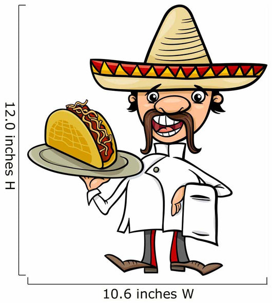 Mexican Chef with Taco
