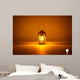 Burning Kerosene Lamp Concept