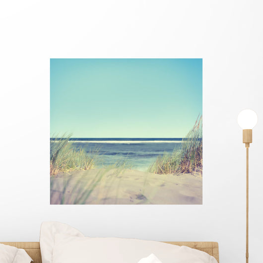 Beach with Grass and