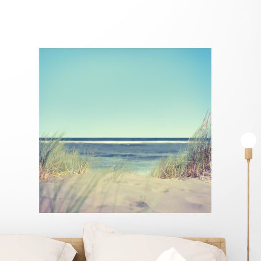 Beach with Grass and