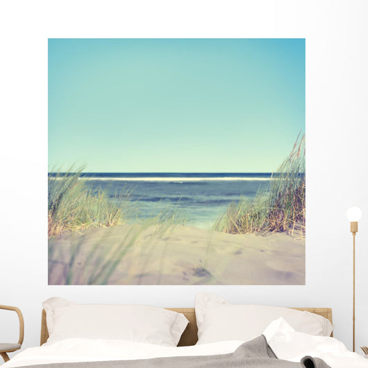 Beach with Grass and