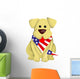 Cartoon Usa Dog Wall Decal