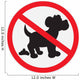 No Dog Poop Sign Wall Decal