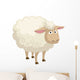 Cute cartoon sheep Wall Decal