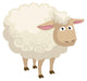 Cute cartoon sheep Wall Decal
