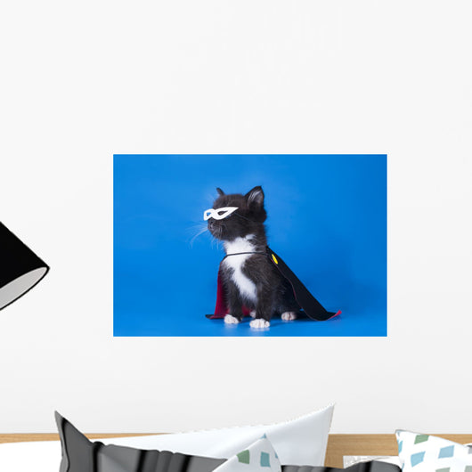 Little Kitten Magician Suit Wall Decal