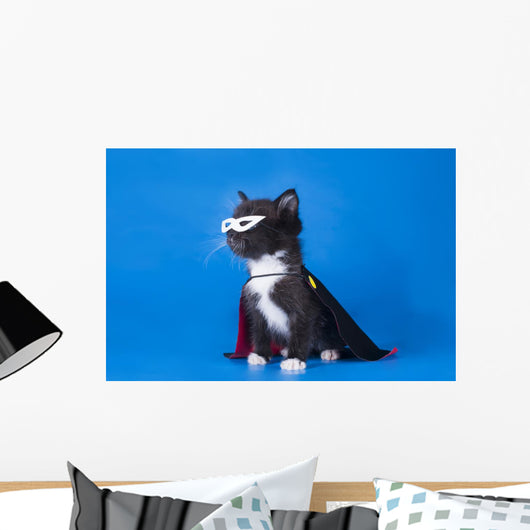 Little Kitten Magician Suit Wall Decal