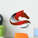 Horse Logo Silhouette Shape Wall Decal