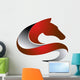 horse logo,silhouette shape,pet symbol,business icon Wall Decal