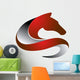 horse logo,silhouette shape,pet symbol,business icon Wall Decal