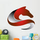 horse logo,silhouette shape,pet symbol,business icon Wall Decal