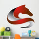 horse logo,silhouette shape,pet symbol,business icon Wall Decal