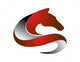 horse logo,silhouette shape,pet symbol,business icon Wall Decal
