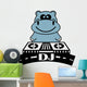 Hippo Dj Wall Decal