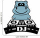 Hippo Dj Wall Decal