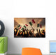 Group of People Holding National Flags -Mexico Wall Mural