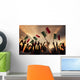 Group of People Holding National Flags -Mexico Wall Mural