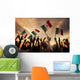 Group of People Holding National Flags -Mexico Wall Mural