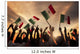 Group of People Holding National Flags -Mexico Wall Mural