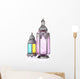 Arabic Lamp White Wall Decal