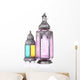 Arabic Lamp White Wall Decal