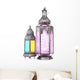 Arabic Lamp White Wall Decal
