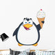 Smiling Penguin With an Ice Cream Wall Decal