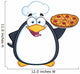 Chef Penguin Holding a Pizza Pie Wall Decal