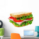 Isolated ham, lettuce and tomato sandwich Wall Decal