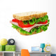 Isolated ham, lettuce and tomato sandwich Wall Decal