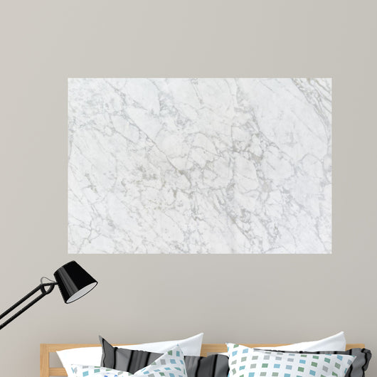 White Marble Wall Texture Wall Decal