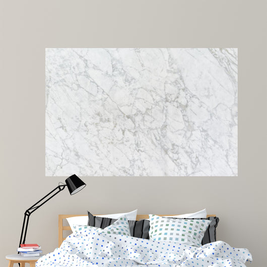White Marble Wall Texture Wall Decal