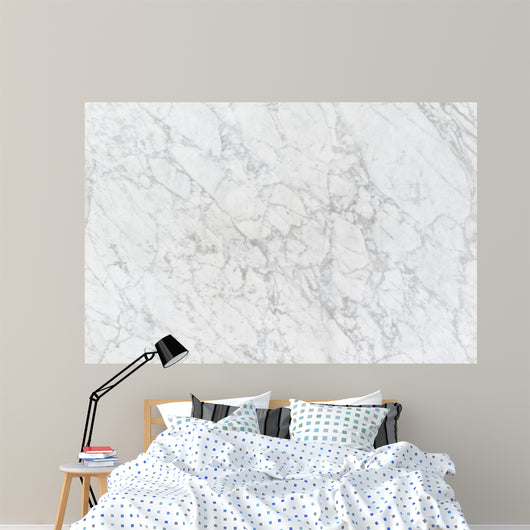 White Marble Wall Texture Wall Decal